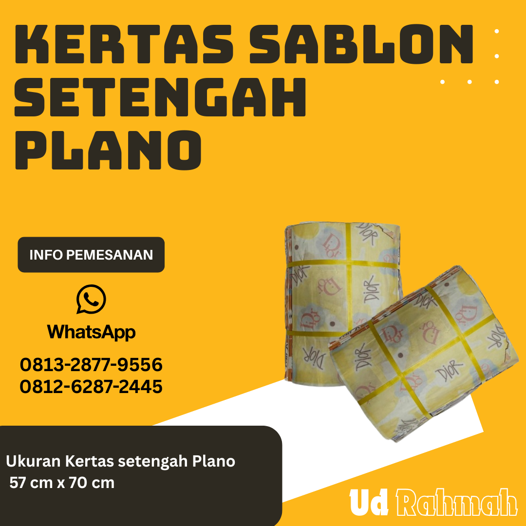 Kertas Sablon Setengah Plano