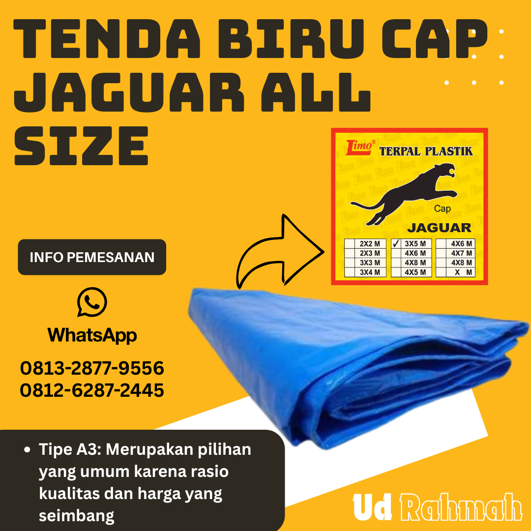 Tenda Biru Cap Jaguar